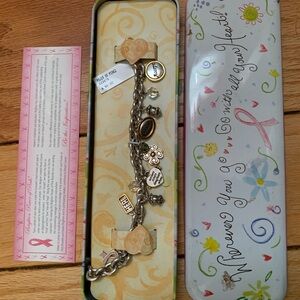 New Brighton Breast Cancer Charm Bracelet
